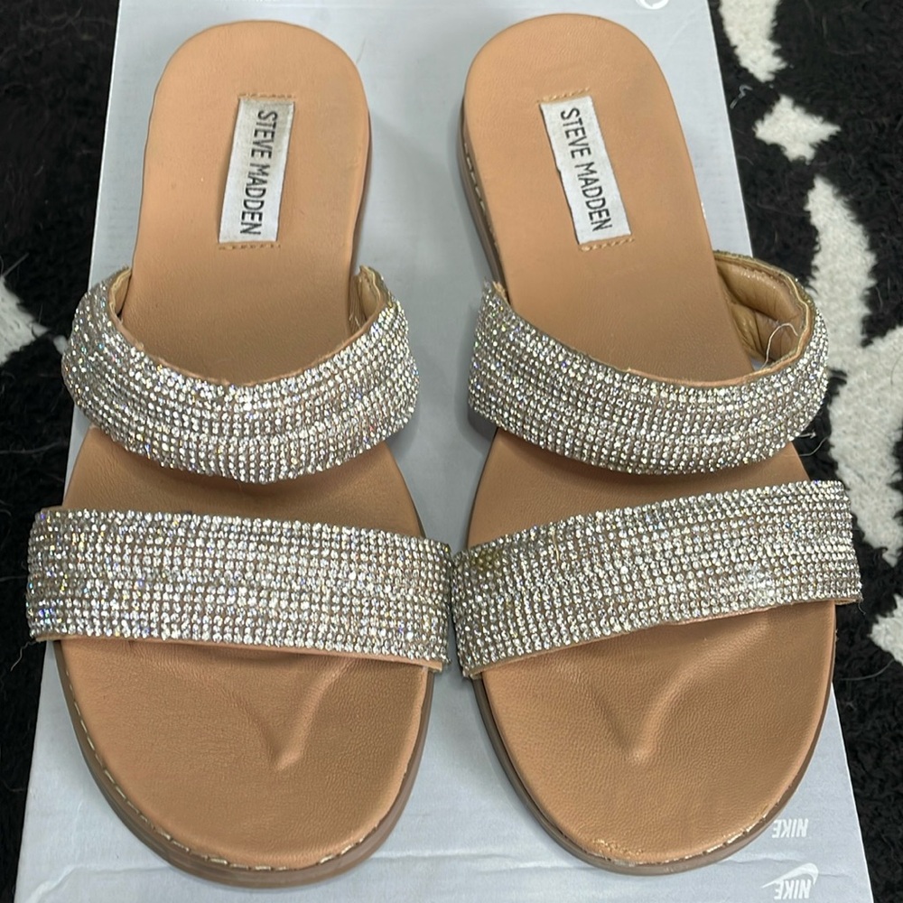 Steve Madden Rhinestone Sandals 7.5